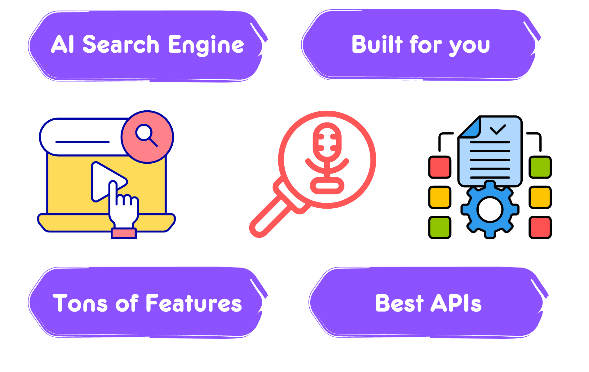 Joyspace AI search engine. Video search engine. Audio search engine. Documents search engine. Build Enterprise search apps.